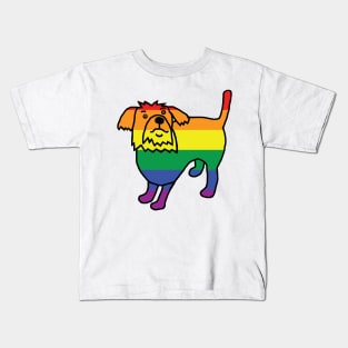 Pride Puppy Dog Kids T-Shirt